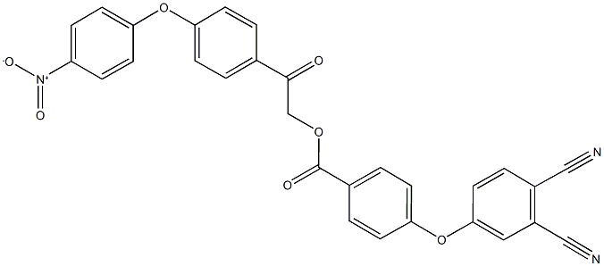 2-(4-{4-nitrophenoxy}phenyl)-2-oxoethyl 4-(3,4-dicyanophenoxy)benzoate Structure