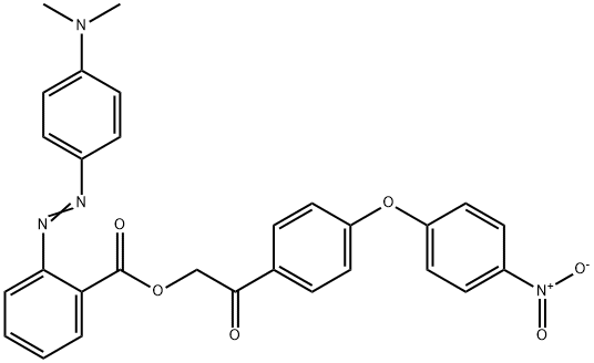 2-(4-{4-nitrophenoxy}phenyl)-2-oxoethyl 2-{[4-(dimethylamino)phenyl]diazenyl}benzoate,355435-49-3,结构式