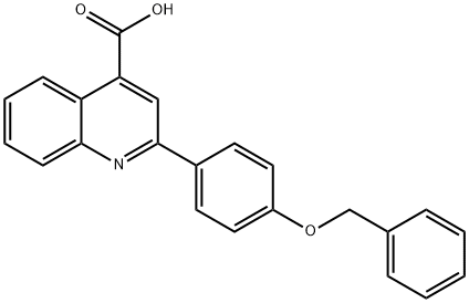 2-[4-(benzyloxy)phenyl]-4-quinolinecarboxylic acid Structure