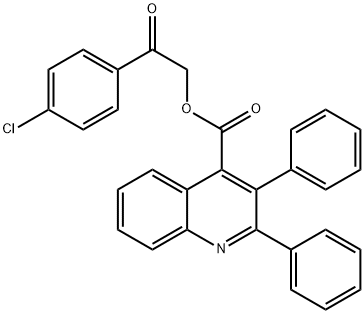 355435-61-9 2-(4-chlorophenyl)-2-oxoethyl 2,3-diphenyl-4-quinolinecarboxylate