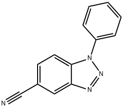 1-phenyl-1H-1,2,3-benzotriazole-5-carbonitrile 化学構造式