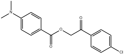 2-(4-chlorophenyl)-2-oxoethyl 4-(dimethylamino)benzoate 结构式
