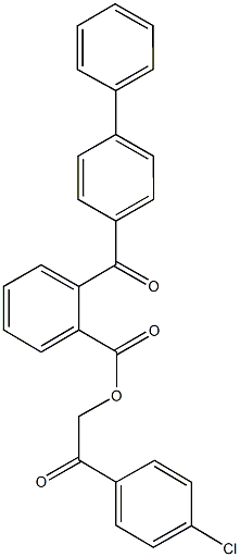 2-(4-chlorophenyl)-2-oxoethyl 2-([1,1'-biphenyl]-4-ylcarbonyl)benzoate|