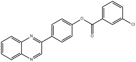 4-(2-quinoxalinyl)phenyl 3-chlorobenzoate|