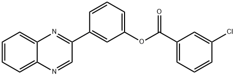 3-(2-quinoxalinyl)phenyl 3-chlorobenzoate|