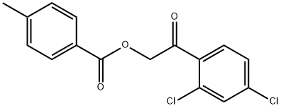 2-(2,4-dichlorophenyl)-2-oxoethyl 4-methylbenzoate 化学構造式
