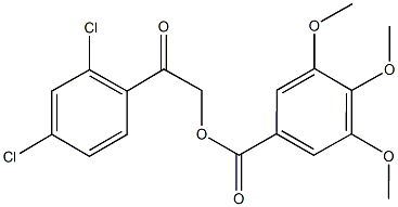 2-(2,4-dichlorophenyl)-2-oxoethyl 3,4,5-trimethoxybenzoate|