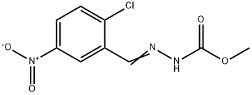 methyl 2-{2-chloro-5-nitrobenzylidene}hydrazinecarboxylate Structure