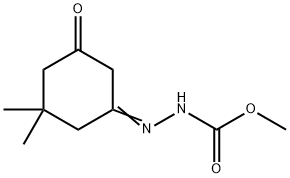 methyl 2-(3,3-dimethyl-5-oxocyclohexylidene)hydrazinecarboxylate Struktur