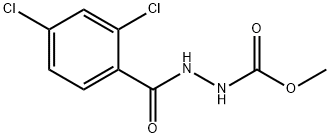 methyl 2-(2,4-dichlorobenzoyl)hydrazinecarboxylate Struktur