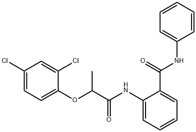 2-{[2-(2,4-dichlorophenoxy)propanoyl]amino}-N-phenylbenzamide Structure