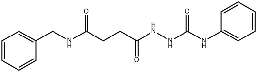 2-[4-(benzylamino)-4-oxobutanoyl]-N-phenylhydrazinecarboxamide 化学構造式