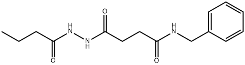 N-benzyl-4-(2-butyrylhydrazino)-4-oxobutanamide|
