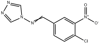 4-({4-chloro-3-nitrobenzylidene}amino)-4H-1,2,4-triazole,35546-54-4,结构式