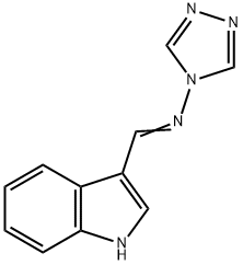 N-(1H-indol-3-ylmethylene)-N-(4H-1,2,4-triazol-4-yl)amine,35554-74-6,结构式
