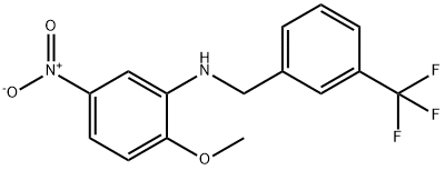 2-methoxy-5-nitro-N-[3-(trifluoromethyl)benzyl]aniline,355816-31-8,结构式