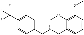 (2,3-dimethoxyphenyl)-N-[4-(trifluoromethyl)benzyl]methanamine 化学構造式