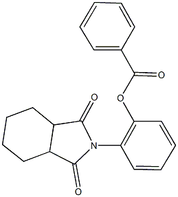 2-(1,3-dioxooctahydro-2H-isoindol-2-yl)phenyl benzoate Structure