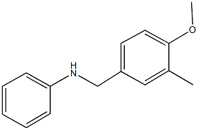 N-(4-methoxy-3-methylbenzyl)aniline 化学構造式