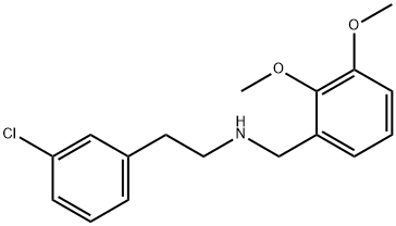 N-{[2,3-bis(methyloxy)phenyl]methyl}-2-(3-chlorophenyl)ethanamine Structure