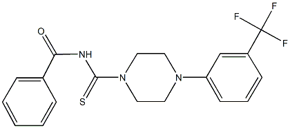 N-({4-[3-(trifluoromethyl)phenyl]-1-piperazinyl}carbothioyl)benzamide,355817-47-9,结构式