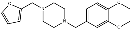 1-(3,4-dimethoxybenzyl)-4-(2-furylmethyl)piperazine Structure