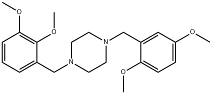 1-(2,3-dimethoxybenzyl)-4-(2,5-dimethoxybenzyl)piperazine|