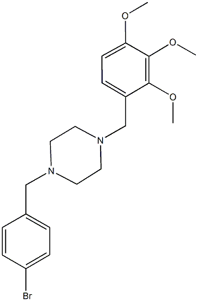 1-(4-bromobenzyl)-4-(2,3,4-trimethoxybenzyl)piperazine,355819-20-4,结构式