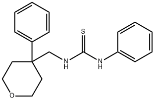 N-phenyl-N'-[(4-phenyltetrahydro-2H-pyran-4-yl)methyl]thiourea Structure