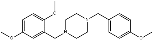 1-(2,5-dimethoxybenzyl)-4-(4-methoxybenzyl)piperazine Structure