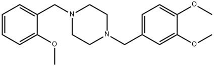 1-(3,4-dimethoxybenzyl)-4-(2-methoxybenzyl)piperazine,355821-85-1,结构式