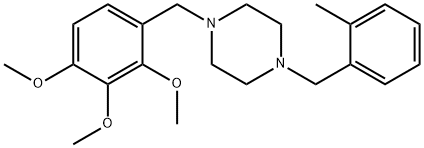 1-(2-methylbenzyl)-4-(2,3,4-trimethoxybenzyl)piperazine 结构式