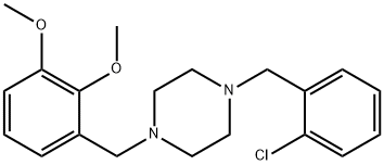 1-(2-chlorobenzyl)-4-(2,3-dimethoxybenzyl)piperazine Structure