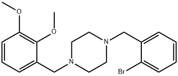 1-(2-bromobenzyl)-4-(2,3-dimethoxybenzyl)piperazine Structure