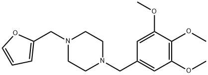1-(2-furylmethyl)-4-(3,4,5-trimethoxybenzyl)piperazine Structure
