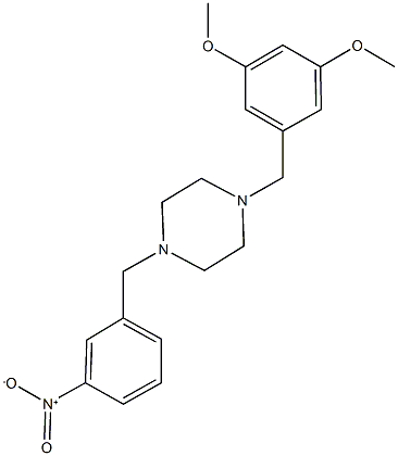 3-methoxy-5-{[4-(3-nitrobenzyl)-1-piperazinyl]methyl}phenyl methyl ether Structure