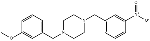 1-{3-nitrobenzyl}-4-(3-methoxybenzyl)piperazine,355823-41-5,结构式