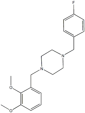 355824-17-8 1-(2,3-dimethoxybenzyl)-4-(4-fluorobenzyl)piperazine