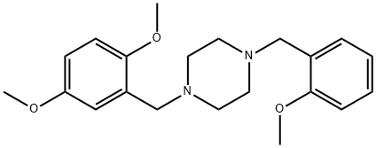 1-(2,5-dimethoxybenzyl)-4-(2-methoxybenzyl)piperazine Structure