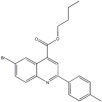 butyl 6-bromo-2-(4-methylphenyl)-4-quinolinecarboxylate|