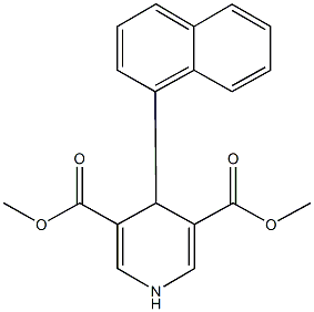 dimethyl 4-(1-naphthyl)-1,4-dihydropyridine-3,5-dicarboxylate Struktur