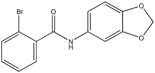 N-(1,3-benzodioxol-5-yl)-2-bromobenzamide Structure