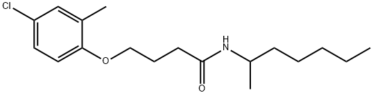 4-(4-chloro-2-methylphenoxy)-N-(1-methylhexyl)butanamide,355831-53-7,结构式