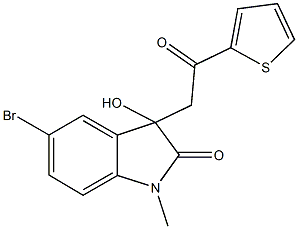356075-56-4 5-bromo-3-hydroxy-1-methyl-3-[2-oxo-2-(2-thienyl)ethyl]-1,3-dihydro-2H-indol-2-one