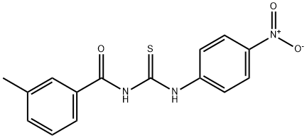 N-{4-nitrophenyl}-N'-(3-methylbenzoyl)thiourea,356076-39-6,结构式