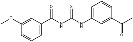 356076-59-0 N-(3-acetylphenyl)-N'-(3-methoxybenzoyl)thiourea