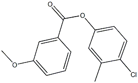 4-chloro-3-methylphenyl 3-methoxybenzoate 化学構造式