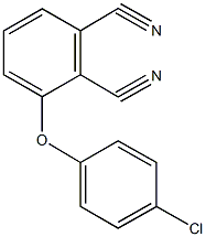 3-(4-chlorophenoxy)phthalonitrile 结构式