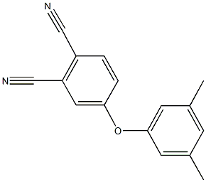 4-(3,5-dimethylphenoxy)phthalonitrile 化学構造式