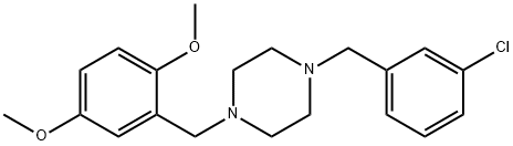 1-(3-chlorobenzyl)-4-(2,5-dimethoxybenzyl)piperazine,356082-35-4,结构式